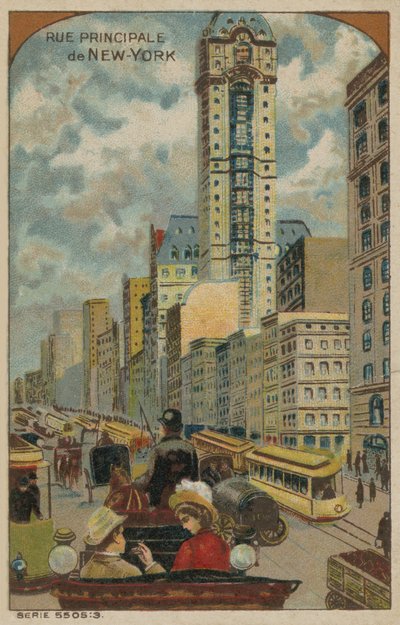 Hoofdstraat van New York City door European School